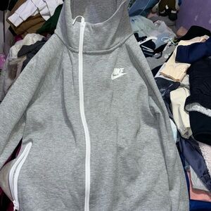 Grey Nike zip up jacket